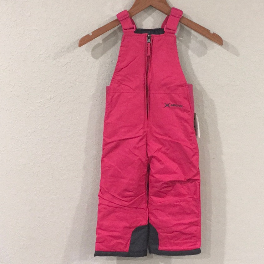 New Artix Toddler Sz 3t Chest High Bib Overalls Pink Snow Overalls Outdoor